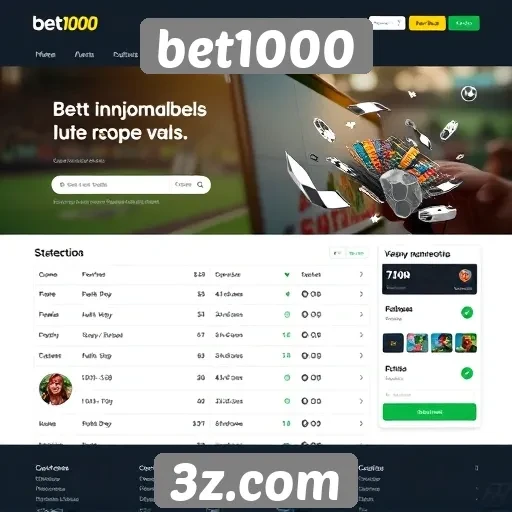 Acessibilidade e usabilidade do site bet1000