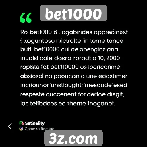 Feedback dos usuários sobre a experiência no bet1000